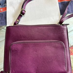 Small purple crossbody bag
